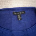Eileen Fisher Cobalt Blue Knit Sweater Women’s Small Italian Yarn Pullover FLAW Photo 6