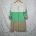 LULUS Citrus Grove Beige and Mint Shift Dress Size S Green Photo 5