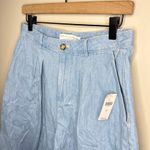 Anthropologie NEW NWT Anthro Pilcro Mina Pleated High-Rise Wide-Leg Culotte Shorts‎ Size 29 Photo 5