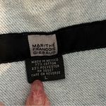 Marithe Francois Girbaud denim jeans and buttondown sleeveless vest SET, sz L/8 Blue Photo 3