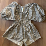 Josie's Boutique Leopard print short romper  Photo 0