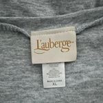 L’auberge Gray Midi Logo Graphic T-Shirt Dress Size XL Photo 2