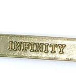 Handmade Infinity & Beyond Gold-Tone Reversible Necklace Photo 1