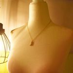 Minimalist Cowboy Boot Necklace Gold Photo 4