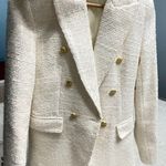 Jason Wu  white textured blazer with gold buttons  Photo 0
