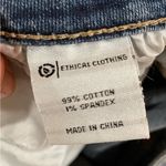 Princess Polly Navy Blue Denim Distressed Jean Ruffle Pleated Mini Skirt Photo 6