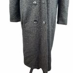 New York Girl Long Peacoat Black White Size 8 Photo 5