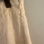 Olivaceous  100% Linen Lined Tan Maxi Skirt Button Front Size Small Photo 2