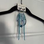 Free People NWT Reese Dangle Earrings - Sky Blue/Silver | One Size Photo 3