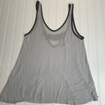 Free Press  Thin Tank Top Gray Dark Gray Trim Sz XS Photo 0