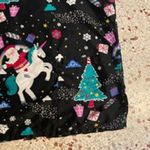 Scrub Top Christmas theme Small Black Photo 4
