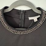 Socialite Sleeveless Beaded Neck Shift Dress Little Black Dress Photo 1