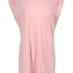 St. Roche Pink Echo Mini Dress Supima Cotton Padded Shoulders Size XL Photo 0