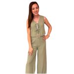 LAST PAIR!! Charlize Sage Green Knit Pants Size Large Photo 1