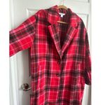 Old Navy NWT Soft-Brushed Overcoat Red Tartan size XL Photo 5