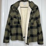 Lucky Brand  Womens Large Snap Plaid Lined Jacket Photo 0
