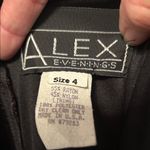 Alex Evenings  Black Textured Maxi Dress Size 4 Photo 1