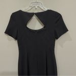 Kay Unger Black Sheath Dress Sz 6 Back Cut Photo 6