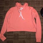 No Comment “” Peach/Orange Cropped Longsleeve Photo 0
