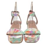 ASOS NWT Tatiana Flatform Ankle Wrap Sandals Bright Pastel Cloud Tie Dye Size 10 Photo 8