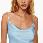 Glam  Sky Blue Blouse Photo 0