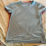 L.L.Bean Women’s M Pullover Crew Neck Short Sleeve T Shirts Red And Green Photo 1