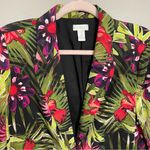 Chico's  tropical floral print comfort blazer jacket Photo 8