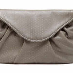 Lauren Merkin NWOT  Lottie Pin Dot Leather Clutch Photo 0