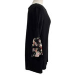 Suzanne Betro Women's Black Floral Blouse Size L Photo 1