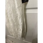 Lulus NWT  Romantic Message White Lace Racerback Sleeveless Midi Dress,XS Photo 6