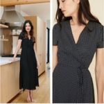 Jenni Kayne Polka Dot Wrap Dress Navy Womens XS Photo 14