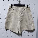 ASTR NWT  Cream Pleather Shorts Size Medium Photo 2