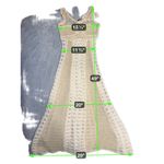 ZARA  Crochet Knit Maxi Dress Sleeveless Ivory Beige Beach Cover Up Medium Photo 5