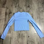 Marshalls Light Blue Ribbed Long Sleeve Crop Top Photo 1