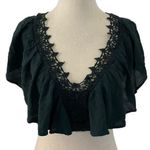 American Eagle  Outfitters Green Bohemian Crop Top Women's Size Small | 41-16 Photo 0
