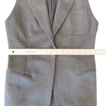 Ellen Tracy  Gray Wool Sleeveless Blazer/Jacket Button Vest Top Women’s Size 6 Photo 5