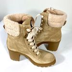 Veronica Beard NWB Westport Lamb Fur Suede Heeled Boots Desert 9 Water Resistant Photo 12