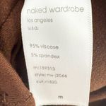 Naked Wardrobe NWOT  Strapless Cutout Romper‎ Brown Size Medium Photo 4