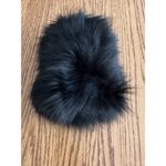 Ladies Women’s Genuine Fur? Collar Scarf Stole Vintage 60 Winter Neck Warmer S Black Photo 2