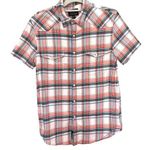 Lucky Brand  Pearl Snap Western Shirt Womens Sz S Y2K Rodeo Plaid Stretch Cowgirl Photo 0