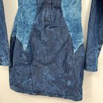 Gestuz denim two tone blue long sleeve pullover dress size 38 / US medium Photo 1