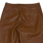 We The Free Womens Pants Brown Size 8 (30x28) High Rise Flared Vegan Leather Photo 3