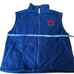 USA Olympics Women's Vest Fleece Full Zip‎ Sleeveless Jacket Blue Patriotic L Size L Photo 2