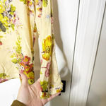 J. JILL XS Petite Floral Silk Blend Popover Blouse Top Roll Tab Sleeve Green Size undefined Photo 2