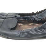 AGL black leather black cap toe patent leather ballet flats 36 6 Size 5 Photo 6