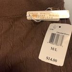 Poof! Poof Brand….Chocolate Brown Textured Cotton Leggings Photo 3