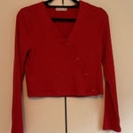 Altar'd State Altar'd State Faux Wrap Cardigan Sweater - Orange, Size M Photo 0