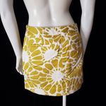 J.Crew  Yellow-Green & White Floral Skirt Photo 4