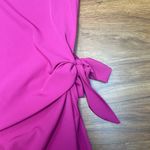 NWT Pink One Shoulder Tie Long Sleeve Bodycon Dress Sz One Size Photo 2