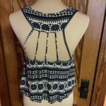 Vtg Y2K Deb geometric open back crop top Photo 11